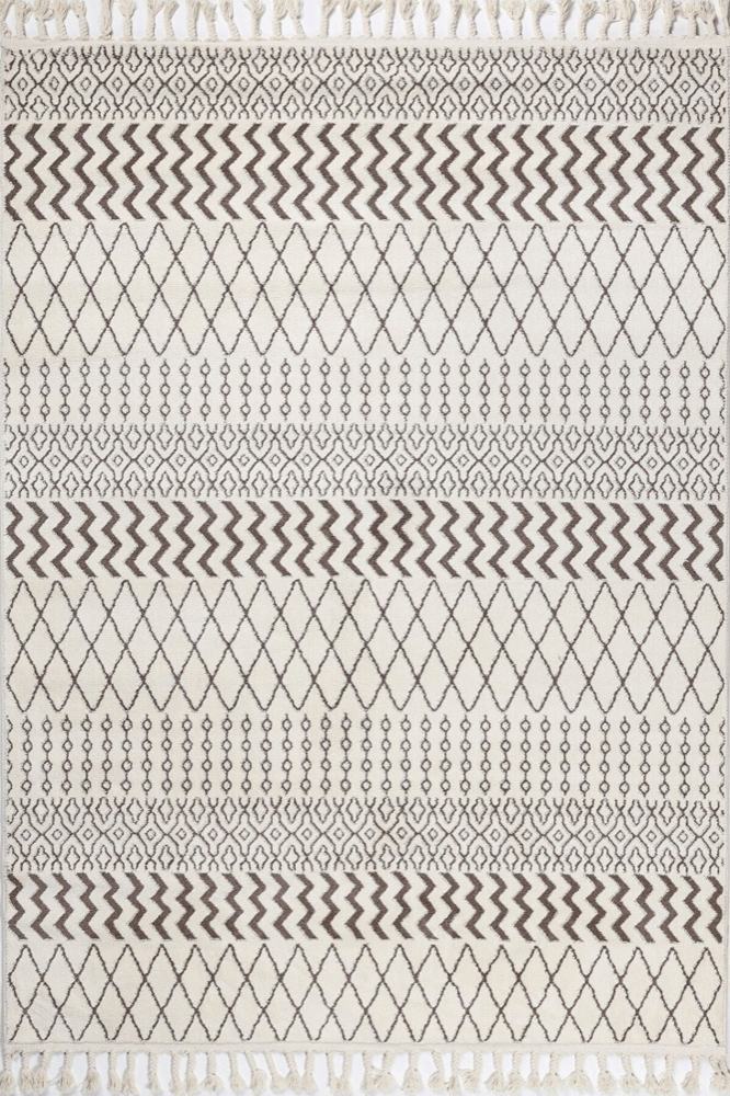 Alaturka 4952A Beyaz – Kahve Halı