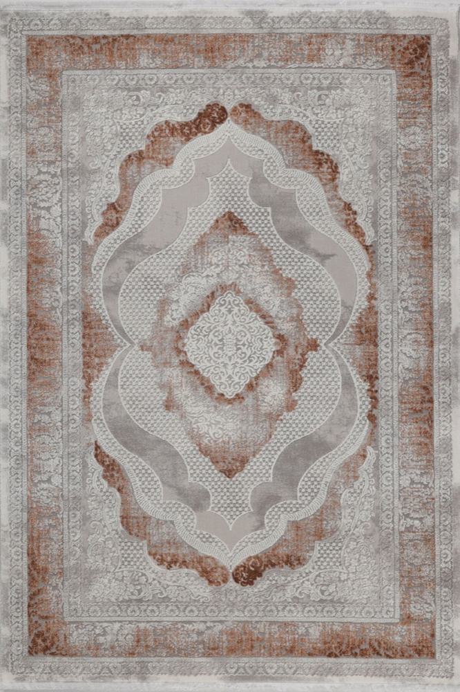 Aspendos Klasik 4387T Gri – Terra Akrilik Makina Halı